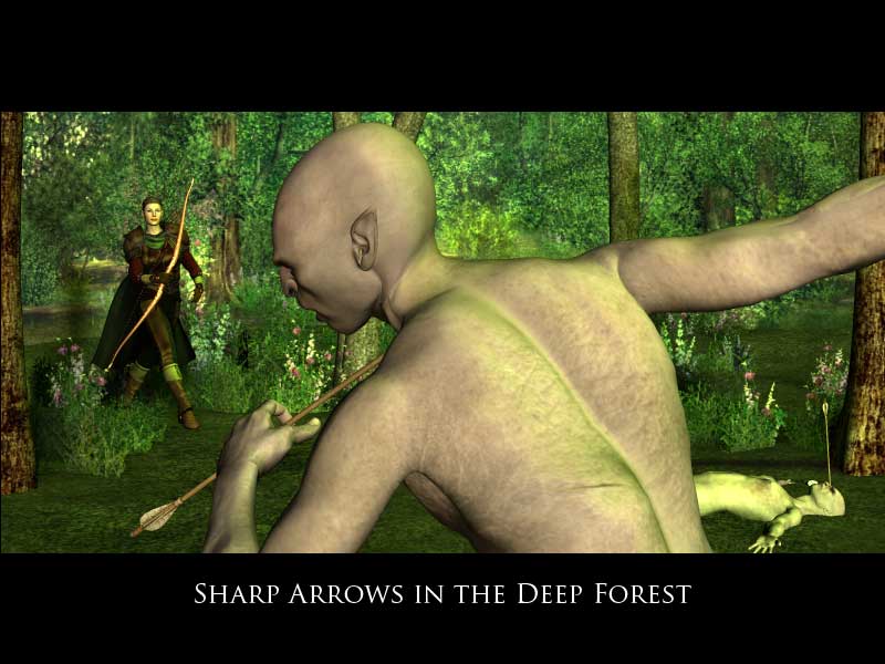 2006-09-10 poser - Sharp Arrows in the Deep Forest